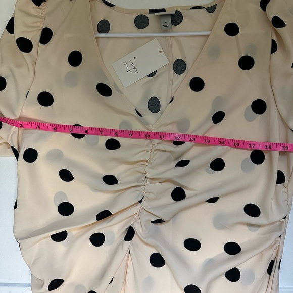Mommy & Me Outfit Cream Dress with Black Dots by a new day size XL & 4/5T - Picture 12 of 13